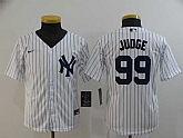 Youth Yankees 99 Aaron Judge White 2020 Nike Cool Base Jersey,baseball caps,new era cap wholesale,wholesale hats